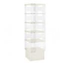 Vitrina stolp, bela, 5 polic, manjša