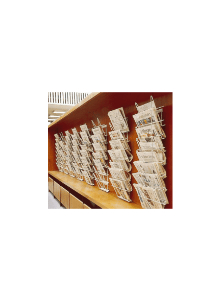 Mrežni stenski nosilec časopisov