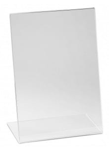 PVC stojalo za prospekte – za 1 list