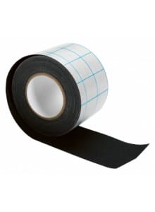 Tekstilni barvni trak na papirni podlagi - 50mm x 10m, črn