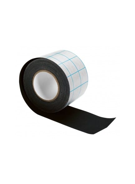 Tekstilni barvni trak na papirni podlagi - 50mm x 10m, črn