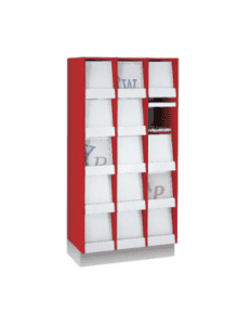 AS, Omara z akrilnimi vratci (6 - 24 boksov)